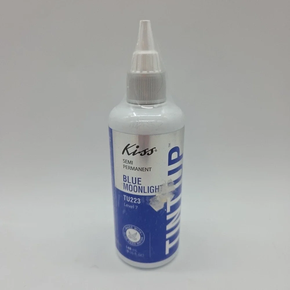 KISS Colors Tint Up Semi Permanent Hair Color Blue Moonlight 5oz TU223 Level 7